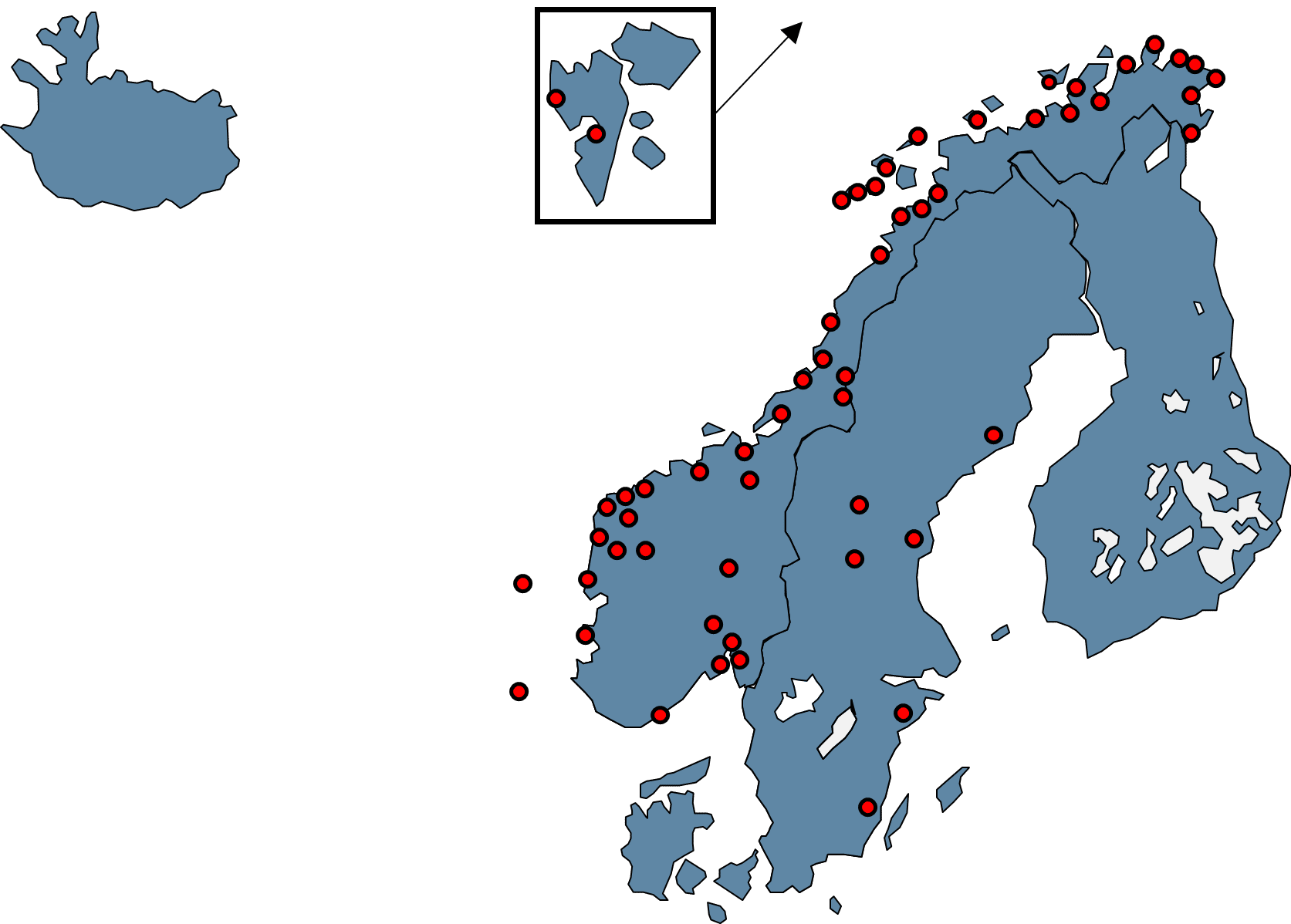 ATC installations Nordic, ACAMS